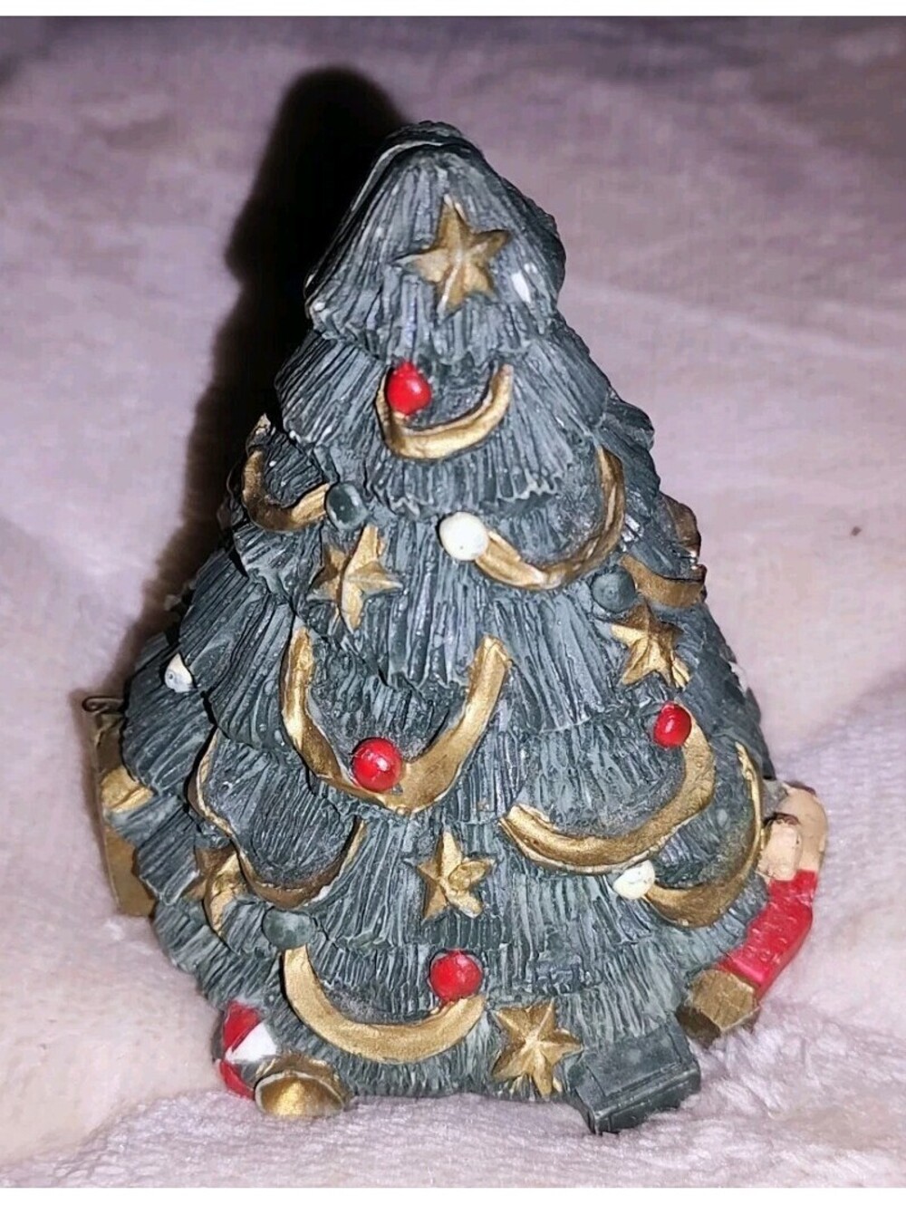 Windsor Collection 3” Christmas Tree Collectible Hinged Opens To Santa